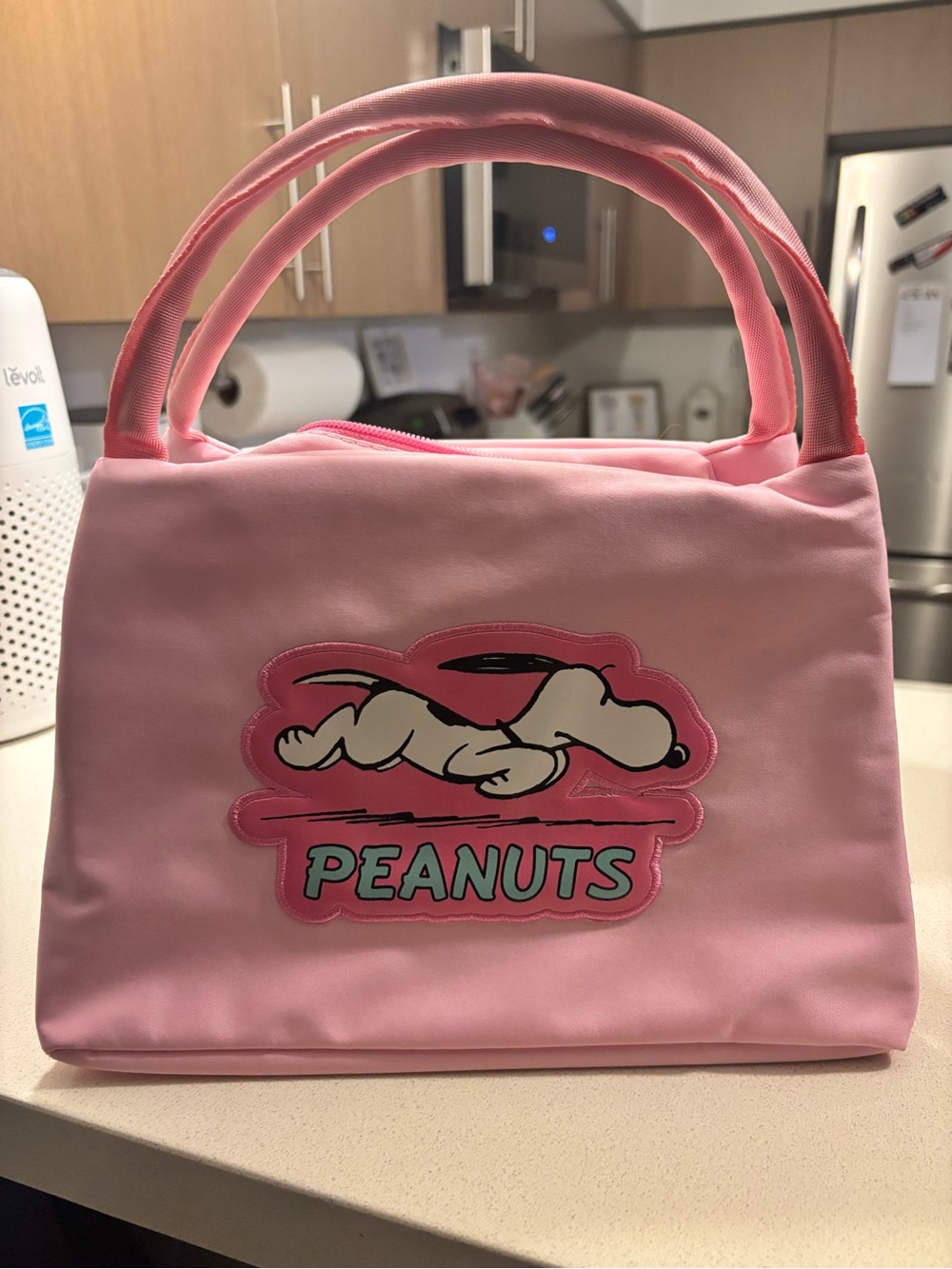Pink Snoopy Peanuts Lunch Tote